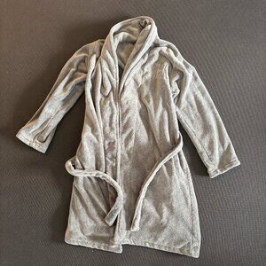 Restoration Hardware Luxury Plush Robe, Gray (Size L)